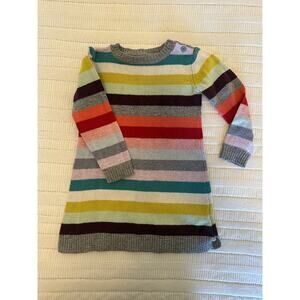Gap Kids XS (4-5) Crazy Stripe Sweater Dress